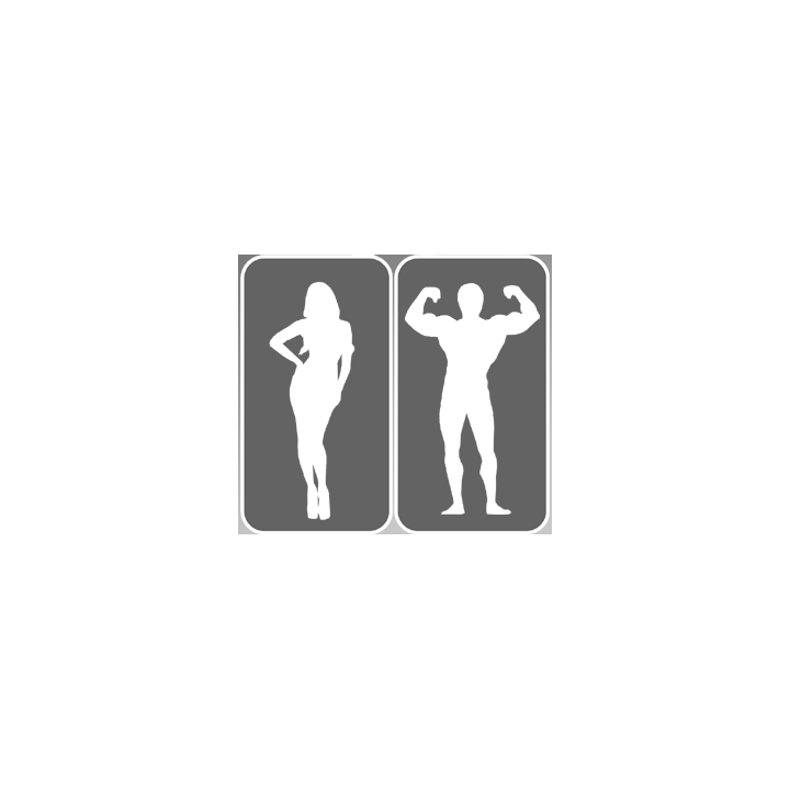 WC, toilette humour caricature (10x10cm) - sticker/autocollant