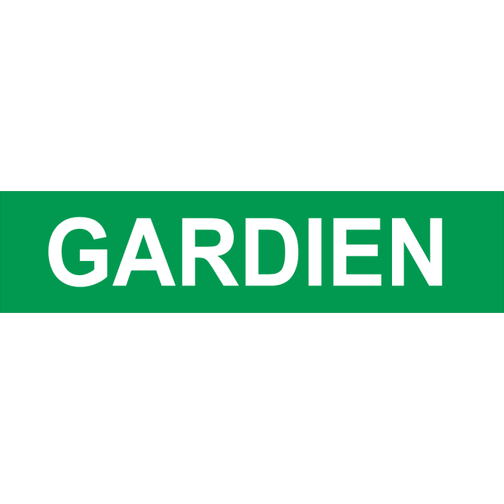 autocollant gardien vert