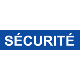 autocollant securite bleu