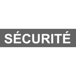 autocollant securite gris
