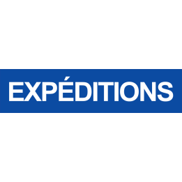 autocollant expeditions bleu
