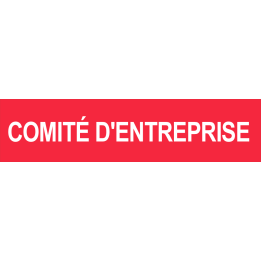 autocollant comite d'entreprise rouge