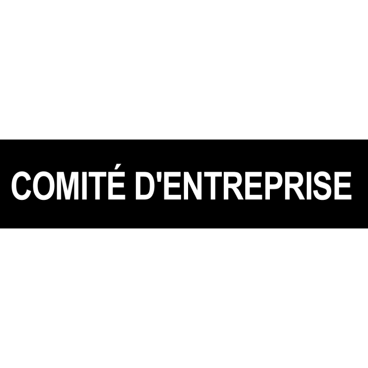 autocollant comite d'entreprise noir