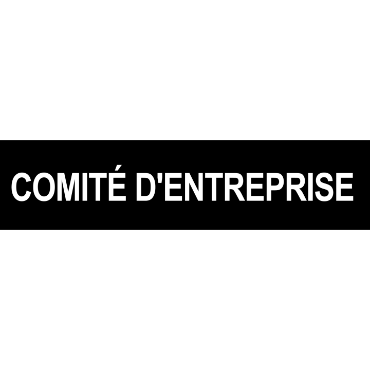 autocollant comite d'entreprise noir