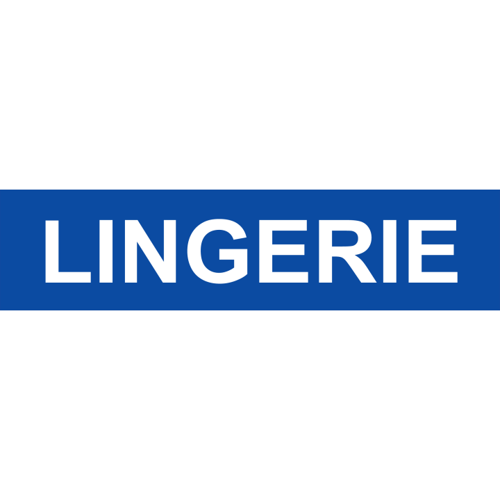 autocollant LINGERIE BLEU