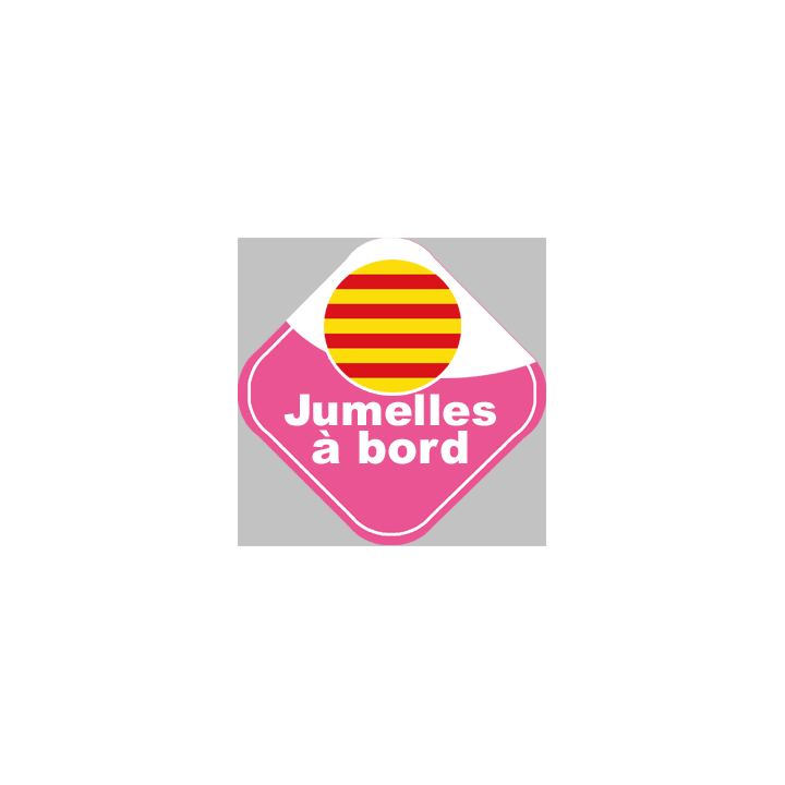 Stickers autocollant jumelles catalanes