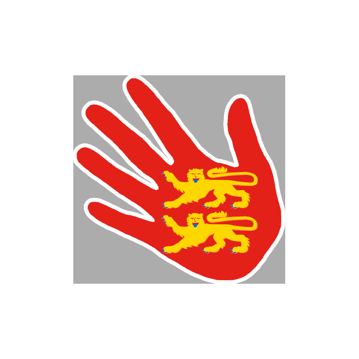 autocollant main Normande