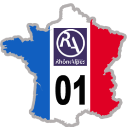 autocollant FRANCE 01