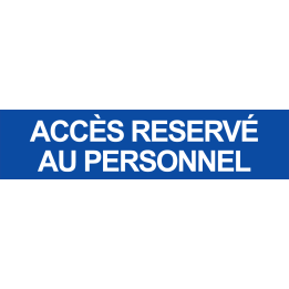 ACCES RESERVE AU PERSONNEL BLEU