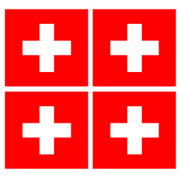 Stickers / autocollants drapeau Suisse
