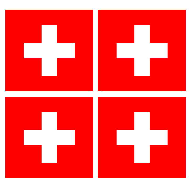 Stickers / autocollants drapeau Suisse