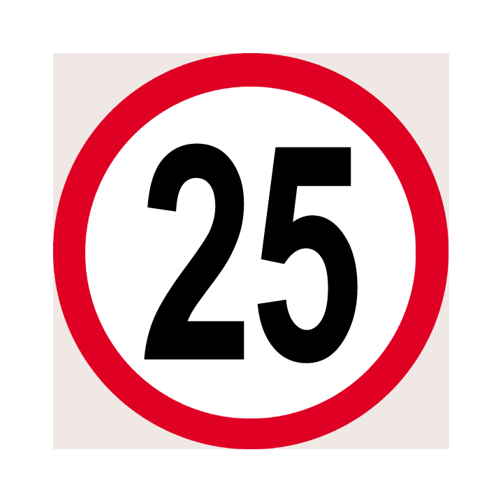 Disques de limitation de vitesse 25