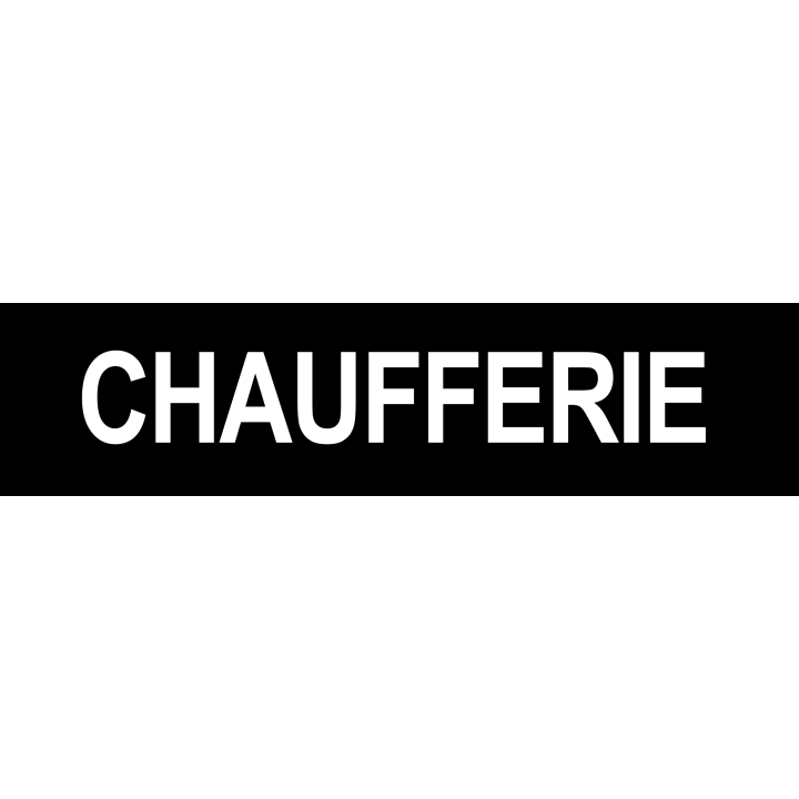 Autocollant CHAUFFERIE ROUGE