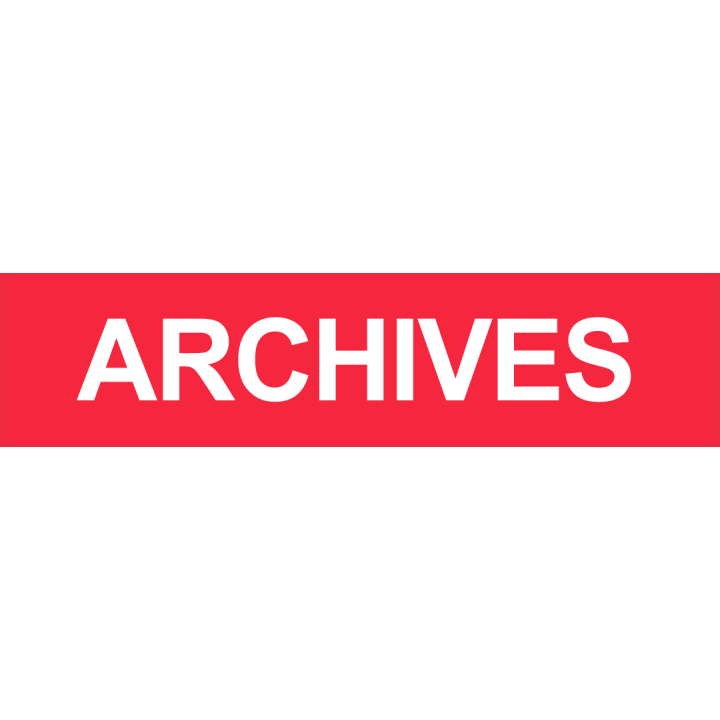 Autocollant ARCHIVES ROUGE