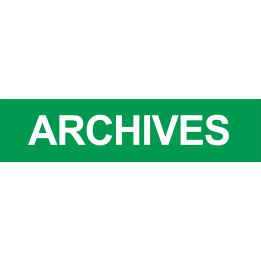 Autocollant ARCHIVES VERT