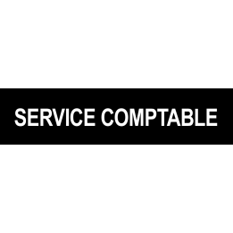 autocollant SERVICE COMPTABLE noir