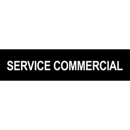 autocollant SERVICE COMMERCIAL noir