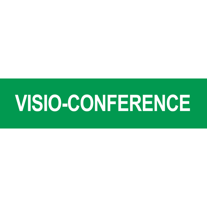 Autocollant VISIO-CONFERENCE vert