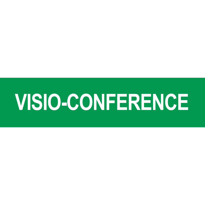 Autocollant VISIO-CONFERENCE vert