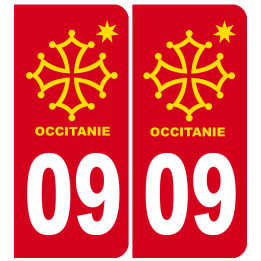 sticker immatriculation 09