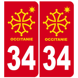 sticker immatriculation 34