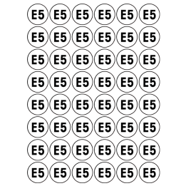 autocollants série E5