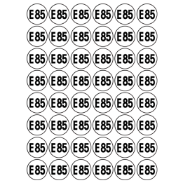 autocollants série E85
