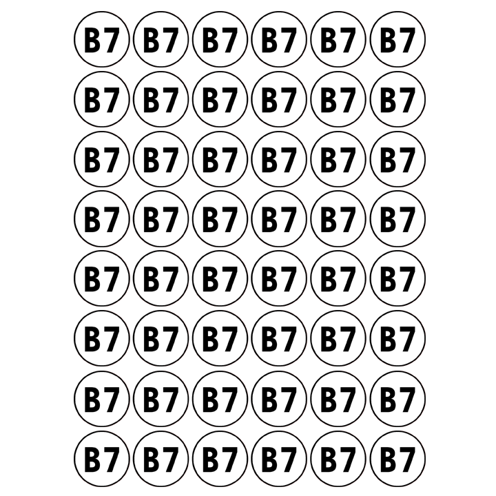 autocollants série B7
