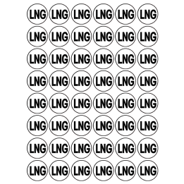 autocollants série LNG