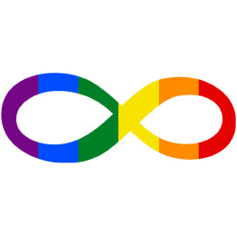 autocollant symbole infini LGBD