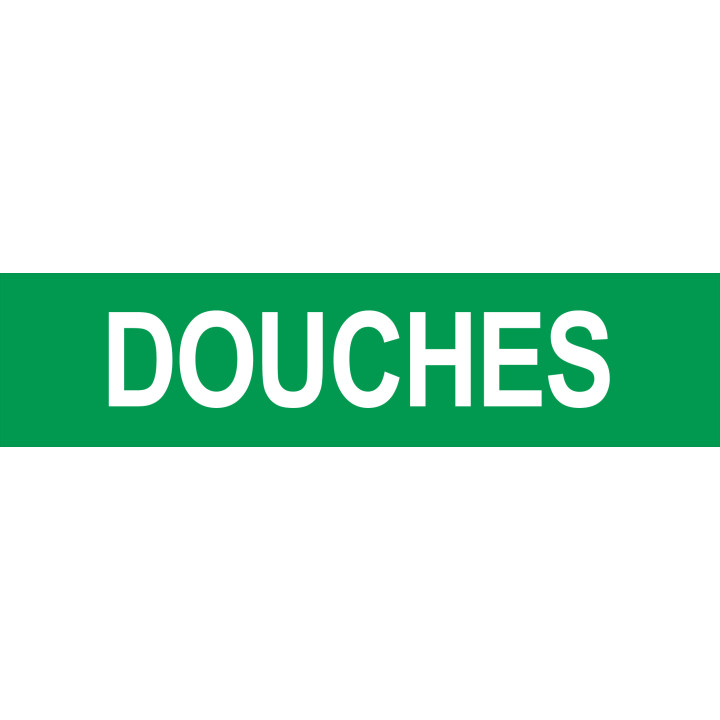 Autocollant DOUCHES vert