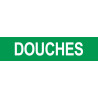 Autocollant DOUCHES vert