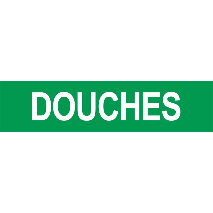 Autocollant DOUCHES vert