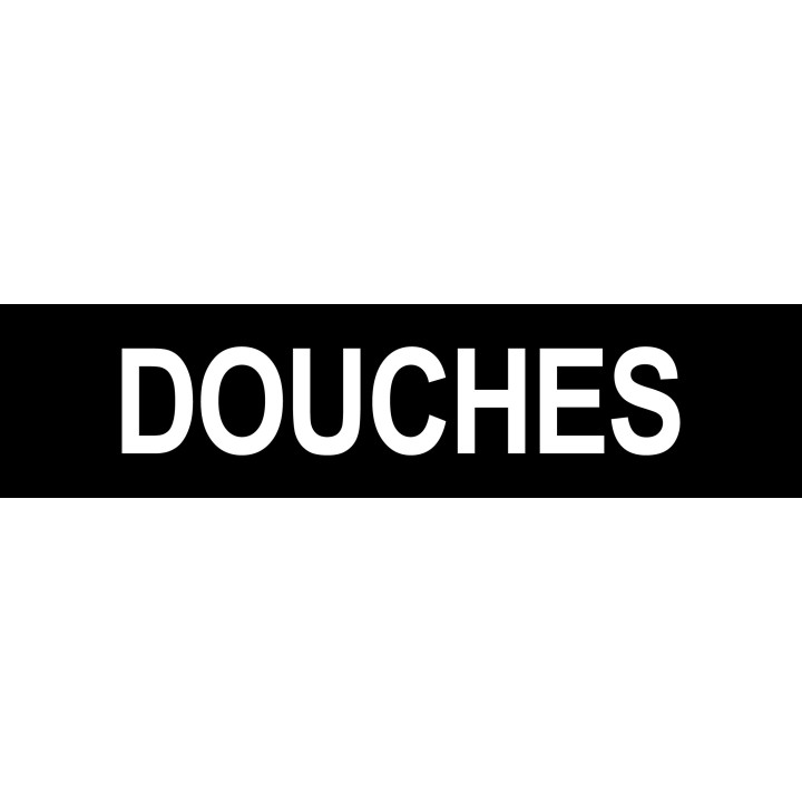 Autocollant DOUCHES noir