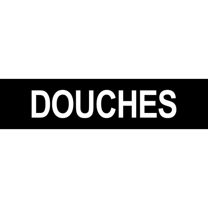 Autocollant DOUCHES noir