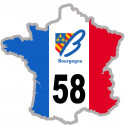 autocollant FRANCE 58