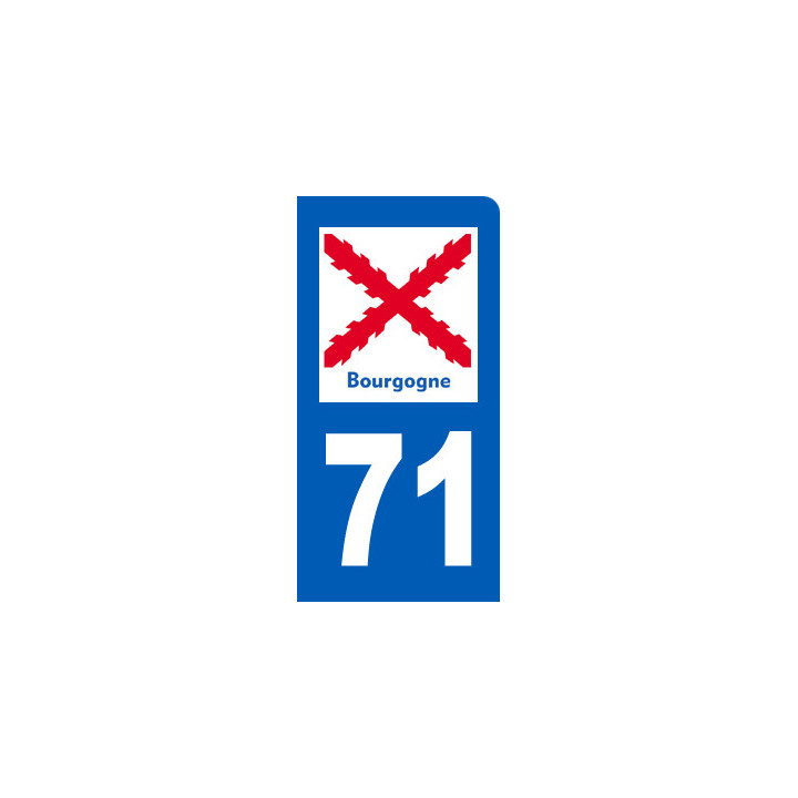immatriculation motard 71 de la Bourgogne