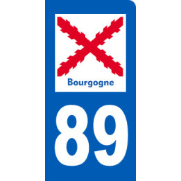 immatriculation motard 89 de la Bourgogne