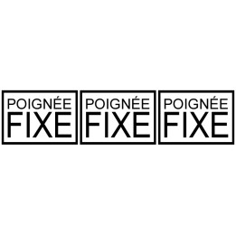 Stickers autocollant poignée fixe pour baies vitrées