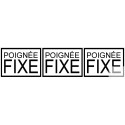 Stickers autocollant poignée fixe pour baies vitrées