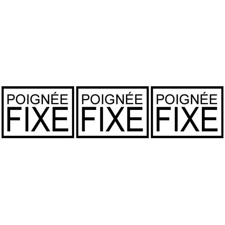 Stickers autocollant poignée fixe pour baies vitrées