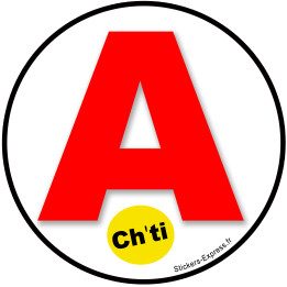 Sticker / autocollant : A Ch'ti