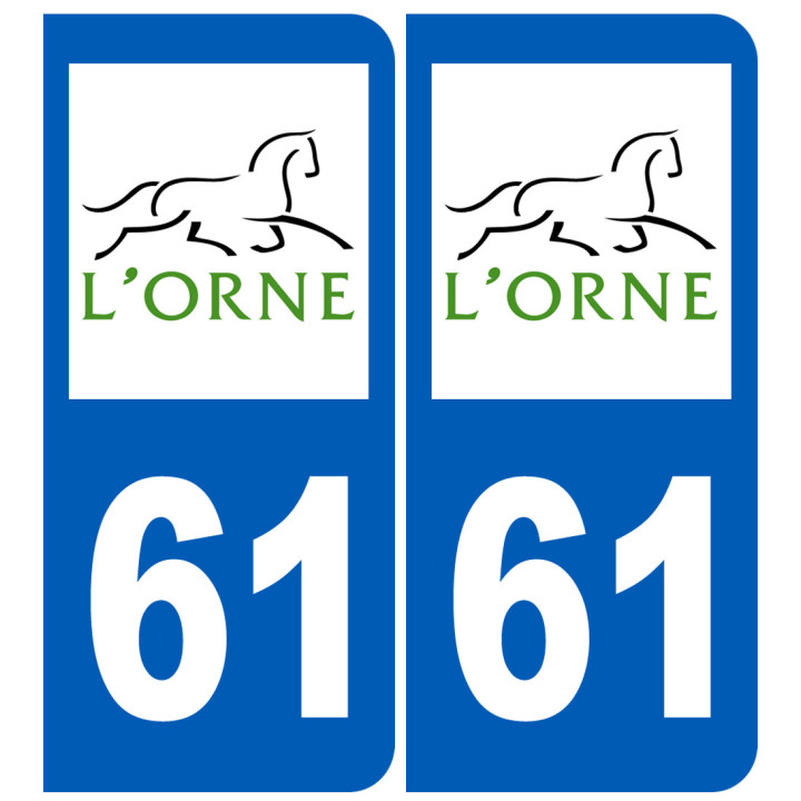 numero immatriculation 61 (Orne)