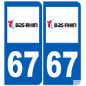 numero immatriculation 67 (Bas-Rhin)