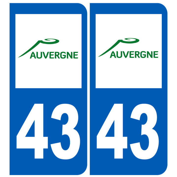 numero immatriculation 43 (region)