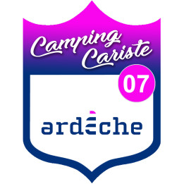 Sticker / autocollant : Camping car Ardèche 07