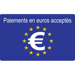 Paiements en euros acceptés