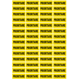 Sticker / autocollant : PRIORITAIRE