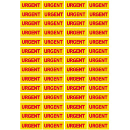 Sticker / autocollant : URGENT