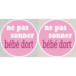 ne pas sonner bébé dort fille
